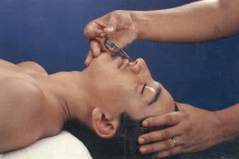 Herbal oil prepared for a Nasyam treatment